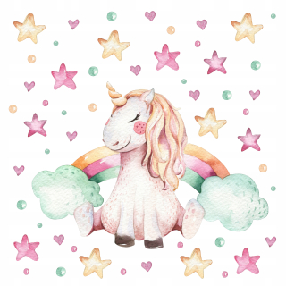 Detské samolepky na stenu - Samolepky na stenu Unicorn Unicorn 3 50x100cm