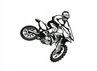 Detské samolepky na stenu - samolepky na stenu motokros motorových