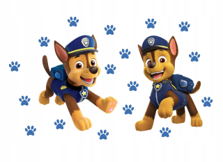 Detské samolepky na stenu - Samolepky na stenu PSI Patrol Paw Patrol Chase