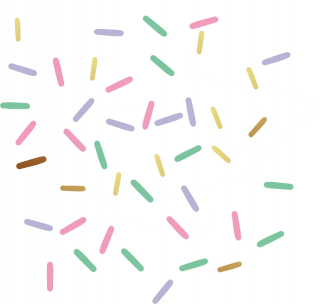 Detské samolepky na stenu - Samolepky na stenu Confetti Sprink konfety