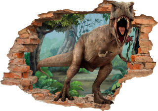 Detské samolepky na stenu - 3D samolepky na stenu pre deti Dinosaur 160x110