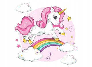 Detské samolepky na stenu - Nástenné nálepky pre deti - 100x100 Unicorn