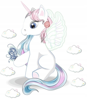 Detské samolepky na stenu - Samolepky na stenu pre deti - Unicorn
