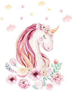 Detské samolepky na stenu - Samolepky na stenu pre deti Unicorn D128 100cm