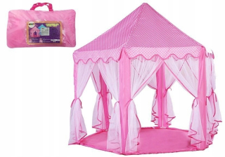 Princezná stan Pink v 6 stenách na záclony