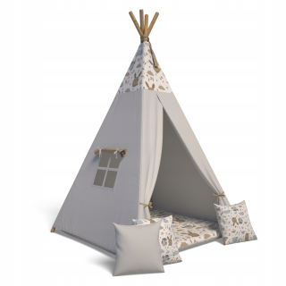 Detský stan - TIPI STANE WIGWAM + 3 PCS Vankúš + MAT