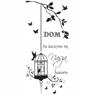 Detské samolepky na stenu - Nápis na stene 50x100 Home tu začína našeho hi