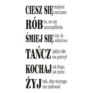 Detské samolepky na stenu - Nápis na stenu - radujte sa z maličkostí .. 207