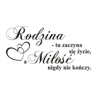 Detské samolepky na stenu - Múr nápis Sticker Family začína tu ... 243