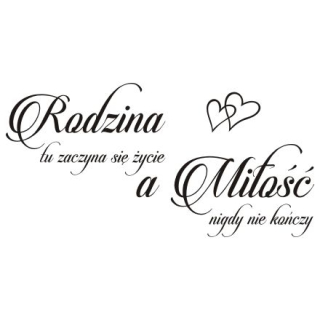 Detské samolepky na stenu - Wall nápisy Wall samolepka - rodina - 252
