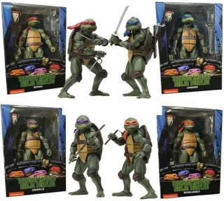 NECA TMNT Korytnačky Ninja Leonardo Raphael Donatello