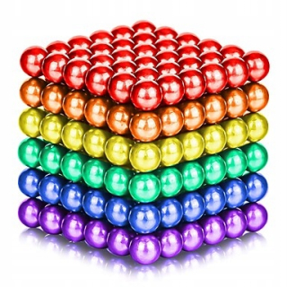 Magneticka stavebnica - NeoCube magnetické guličky 5 mm 216 ks farebný