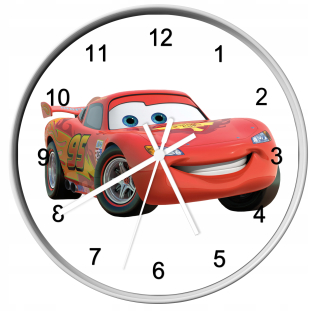 Hodiny do detskej izby - Unspiced nástenné hodiny Cars Cars zikzak McQueen