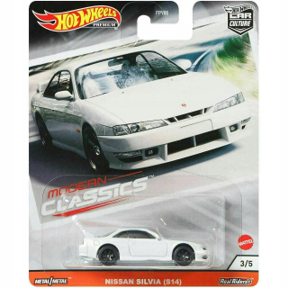 Autíčka zostava - Nissan Silvia (S14) Hot Wheels Premium 1:64