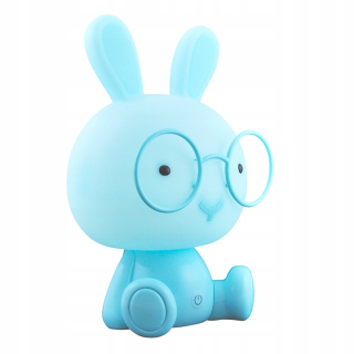Nočná lampa do detskej izby - Noc Dieťa Lamp Polux Rabbit modrá LED