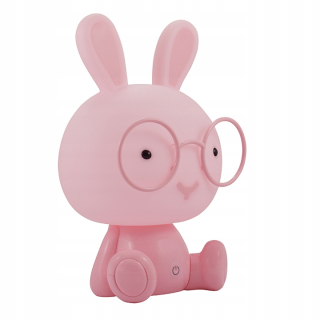 Nočná lampa do detskej izby - Detská nočná lampa Polux RABBIT ružová LED2,5W