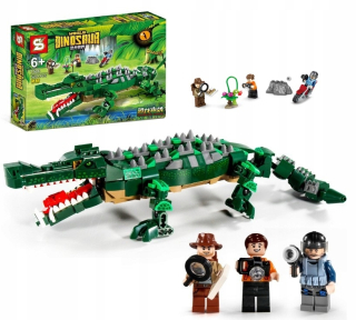 New Jurassic bloky Crocodile Sarkozuch Dinosaur