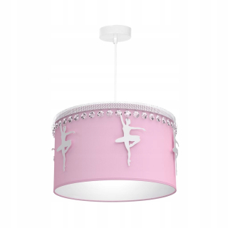Luster do detskej izby - Moderné morenie lampa Pink Balletnica 1xE27