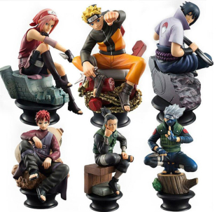Postavička, figúrka - NOVÉ SET 6 ks Naruto Sasuke Gaara