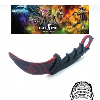 Nôž SK GO Karambit Blood Drevený