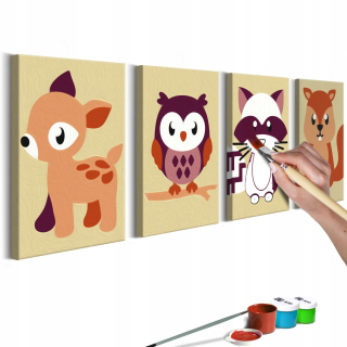 Image farebné označenie stránky pre deti s číslami DIY sady