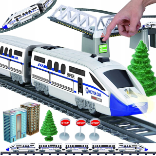 Dráha pre deti, stavebnica - Obrovský elektrický front Pendolino 914cm Y113