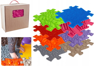 Zvukova hračka - Ortopedické Zmyslová Mat Big Puzzle 8 EL