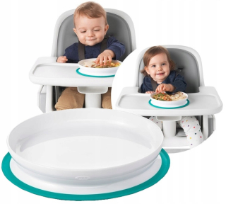 Tanier so silikónovou prísavkou Oxo 61120900 Teal bielo-modrá