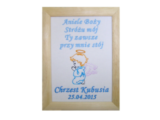 Obraz do detskej izby - Obrázok Krst Souvenir Gift Krst Narodenia
