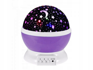 LED projektor nočnej oblohy - Rotujúce nočné svetlo Projektor Stars neba 360