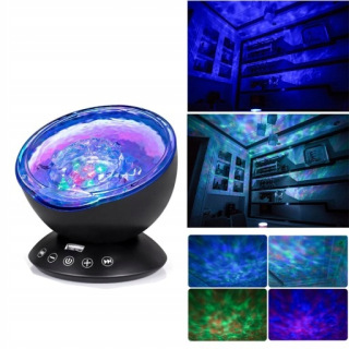 LED projektor nočnej oblohy - Oceanic projekčné lampa LED hudby s diaľkovým ovládaním