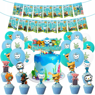 Balóny na párty - Octonauts Birthday Dekorácia Balóniky sadu