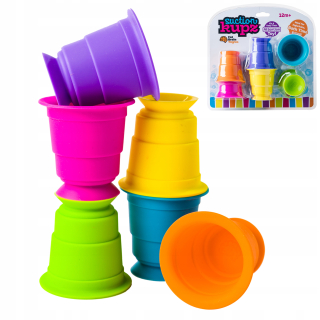 Senzorické hryzátko Fat Brain Toys, viacfarebný silikón