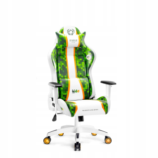 Detské kreslo Diablo Chairs Craft, zelená a biela