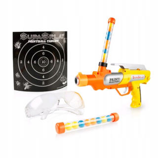 Pištoľ pre deti - Paintball Pistol na farbe + 50 loptičiek + okuliare