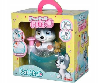 Pamper Petz - pes Husky z gangu plienok s vaničkou 5953560