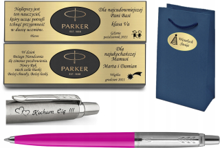 Guľôčkové pero Parker Jotter, čierno-strieborné