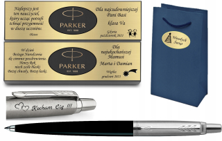 Guľôčkové pero Parker Jotter, čierno-strieborné