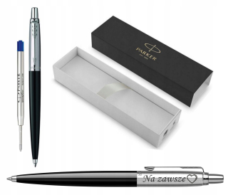 Guľôčkové pero Parker Jotter, čierno-strieborné