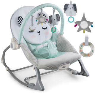 Vibračné odrážadlo Ricokids 7324, mätovo-sivé