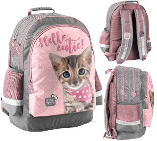 Školský batoh - Paso Batoh Studio Pets Pets Pink Kitty Cat