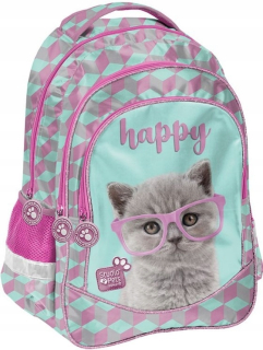 Školský batoh - Paso School Batoh s mačkami Cat Studio Pets Kitty