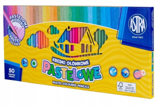 Pastelové pastelky Astra 50 ks.