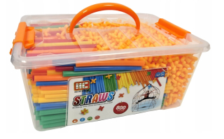 Stavebnica, slamky - Strong -bunck Sticks Slaws Set 800el