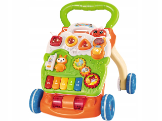 Detska chodúľka, chodítko - POSZCZER Walker Piano Sound LED Toy Set