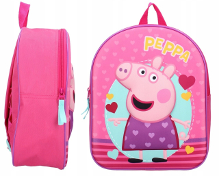 Jednokomorový batoh do škôlky Peppa Pig Vadobag pre dievčatá Odtiene ružovej