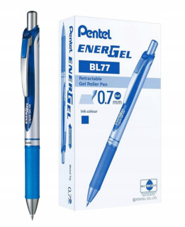 Tradičné modré guľôčkové pero Pentel