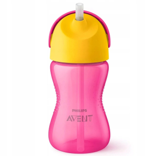Pohár Philips Avent so slamkou 300 ml ružový