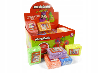 Modelovacia pena - Piankaoline Plastové hmotnosť 32 kocky s brokátu