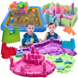 Kinetický piesok - Kinetická piesok 3kg Bucket Sandbox formy